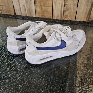 Nike White and Blue Women's Sneakers